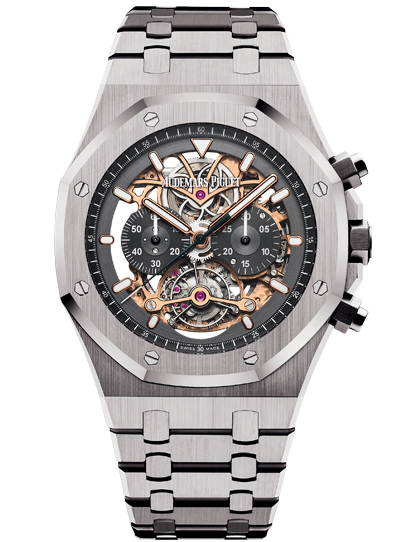 Replica Audemars Piguet Royal Oak Tourbillon Chronograph Openworked 26347TI.OO.1205TI.01 watch